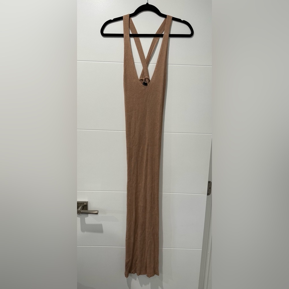 Original American Apparel Tan/Nude Knit Dress
